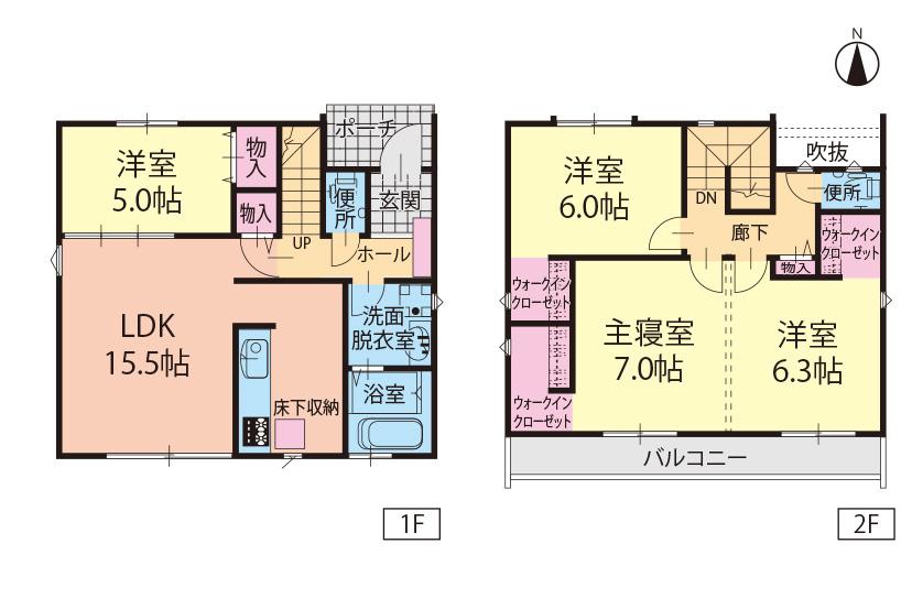 Floor plan. (B Building), Price 26,900,000 yen, 4LDK, Land area 97.92 sq m , Building area 182.67 sq m
