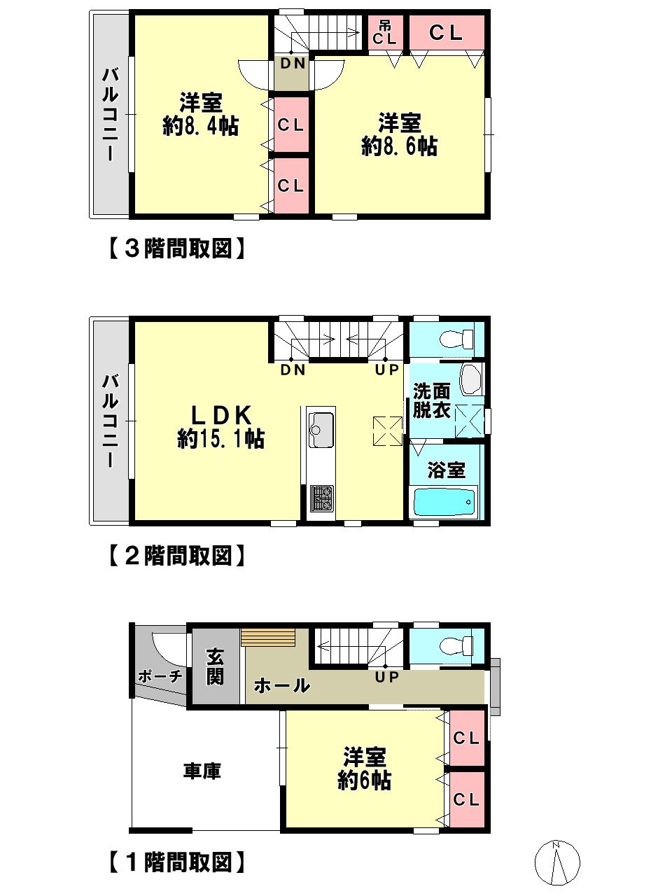 Building plan example (floor plan). Building plan example Building price 18 million yen, Building area 110.75 sq m