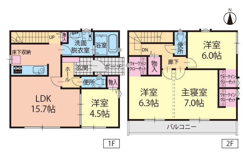 Floor plan. 25,900,000 yen, 4LDK, Land area 110 sq m , Building area 99.58 sq m