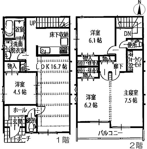 Floor plan. (C Building), Price 32,900,000 yen, 4LDK, Land area 100 sq m , Building area 99.78 sq m