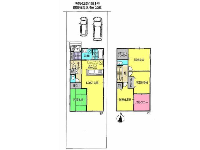 Floor plan. 33,800,000 yen, 4LDK, Land area 143.82 sq m , Building area 98.82 sq m floor plan