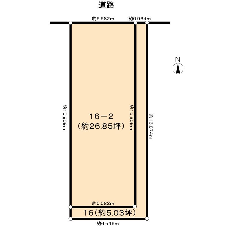 Compartment figure. Land price 30 million yen, Land area 94.34 sq m land area Public book 94.34 sq m