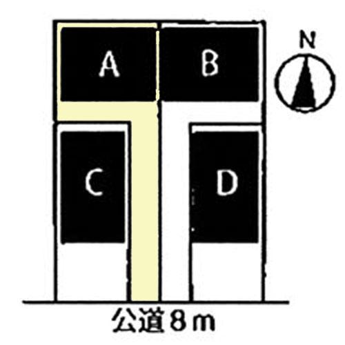 Compartment figure. 31,900,000 yen, 3LDK + S (storeroom), Land area 123.63 sq m , Building area 99.68 sq m front road spacious! 