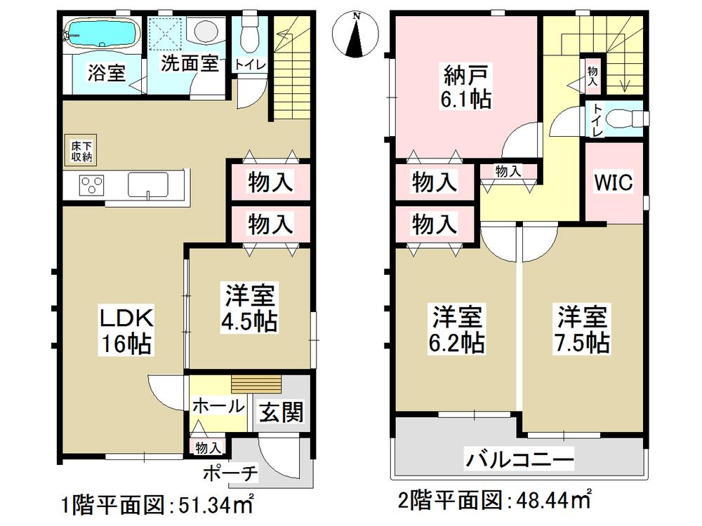 Floor plan. (D Building), Price 32,900,000 yen, 3LDK+S, Land area 105 sq m , Building area 99.78 sq m