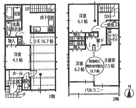 Floor plan. 32,900,000 yen, 4LDK, Land area 100 sq m , Building area 99.78 sq m