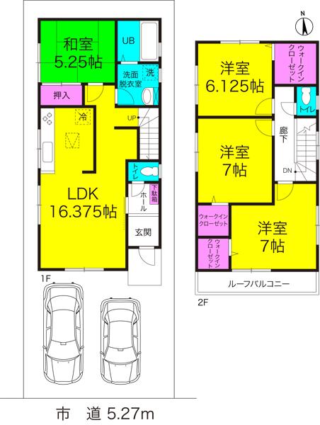 Floor plan. 29,800,000 yen, 4LDK, Land area 102.83 sq m , Building area 98.97 sq m