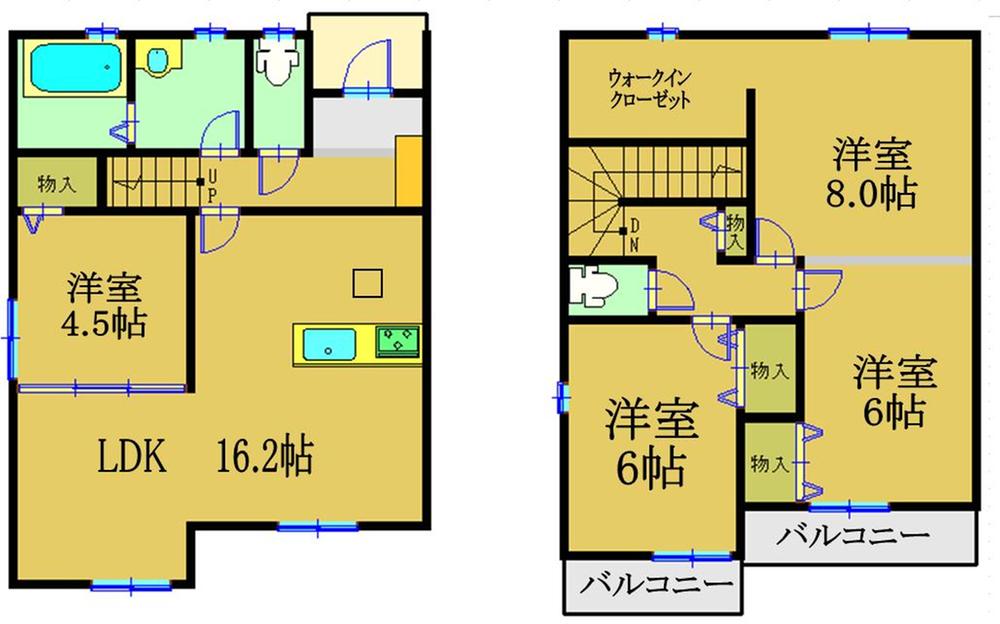 Floor plan. (C Building), Price 34,900,000 yen, 4LDK, Land area 126.24 sq m , Building area 98.96 sq m