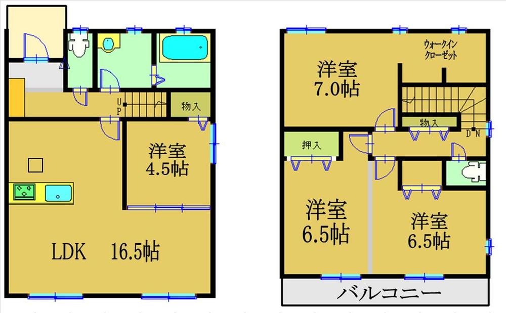 Floor plan. (B Building), Price 35,900,000 yen, 4LDK, Land area 126.24 sq m , Building area 99.78 sq m