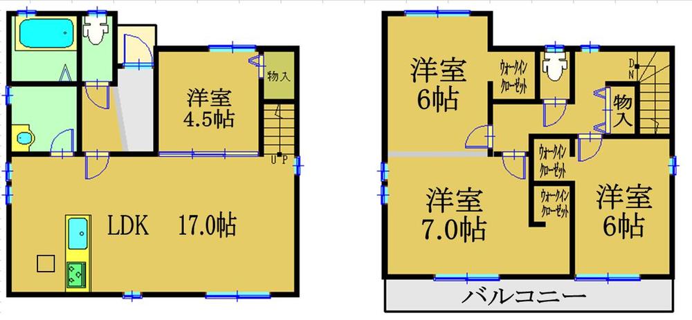 Floor plan. (A Building), Price 35,900,000 yen, 4LDK, Land area 120 sq m , Building area 98.75 sq m
