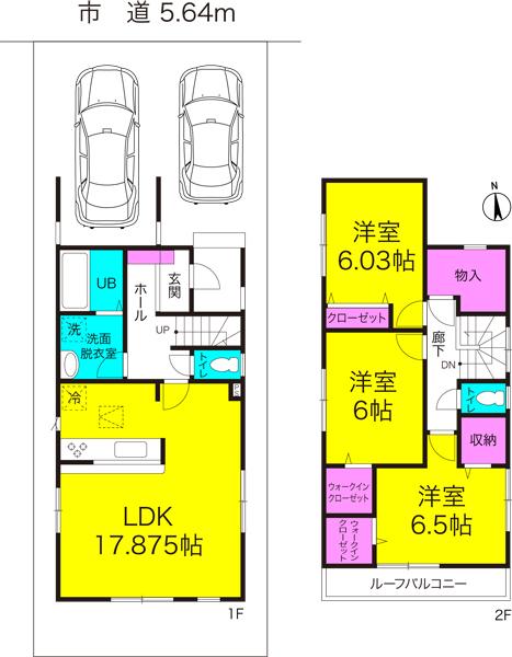 Floor plan. 27,900,000 yen, 3LDK, Land area 102.58 sq m , Building area 98.55 sq m