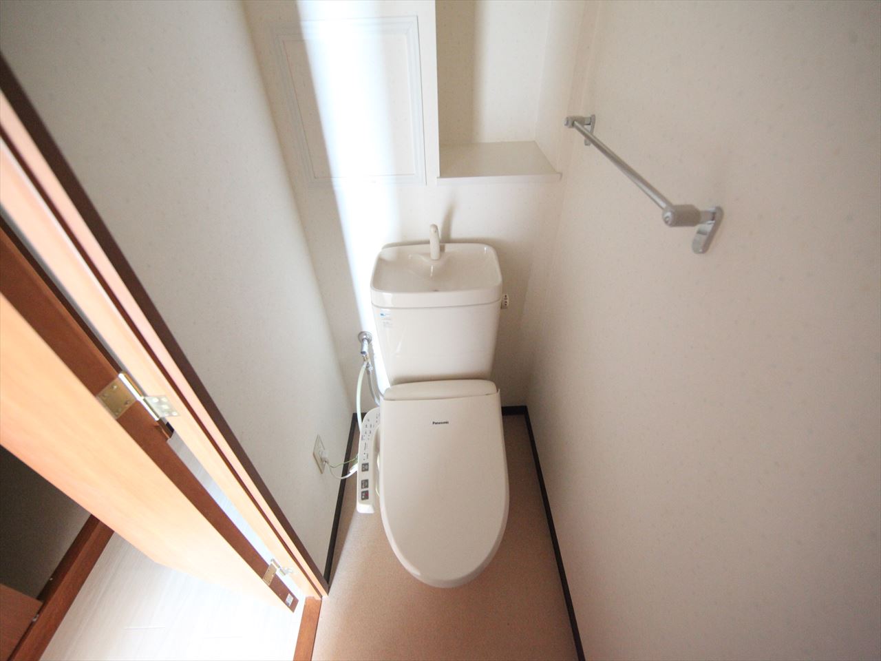 Toilet. Toilet with warm water washing toilet seat