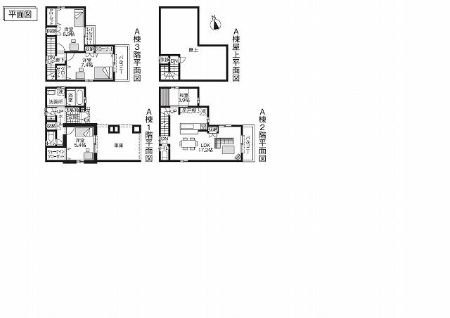 Floor plan. Price 33,550,000 yen, 3LDK+S, Land area 74 sq m , Building area 119.82 sq m