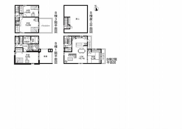 Floor plan. Price 35,250,000 yen, 4LDK, Land area 77 sq m , Building area 129.52 sq m