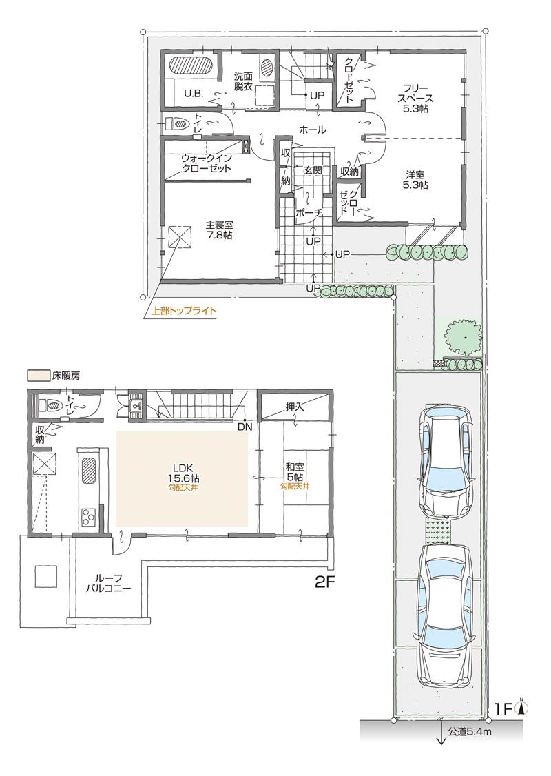 Floor plan. (A Building), Price 29,700,000 yen, 3LDK+2S, Land area 131.72 sq m , Building area 100.62 sq m
