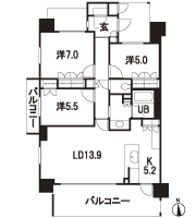 Floor: 3LDK + shoes cloak, the occupied area: 82.18 sq m, Price: 31,400,000 yen ~ 33,800,000 yen