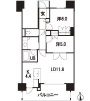 Floor: 2LDK, occupied area: 62.38 sq m, Price: 24.4 million yen ~ 25,300,000 yen