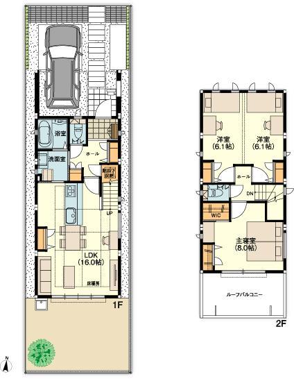 Floor plan. (No. 4 locations), Price 39,900,000 yen, 3LDK, Land area 115.88 sq m , Building area 97.87 sq m