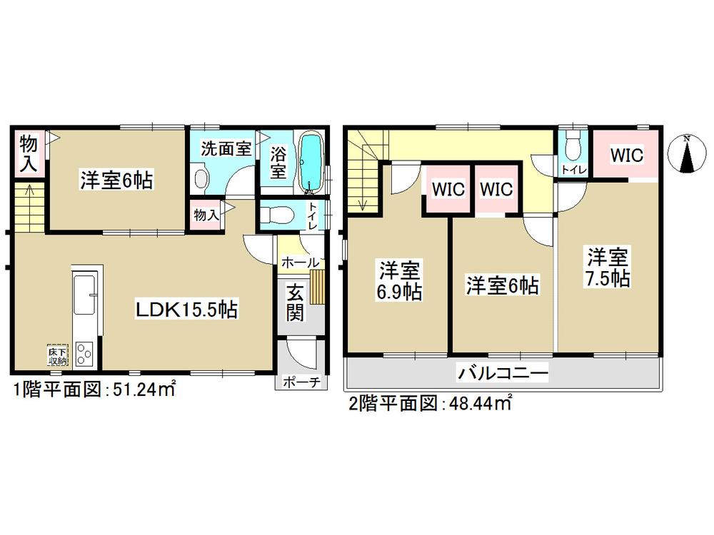 Floor plan. (A Building), Price 31,900,000 yen, 3LDK+S, Land area 123.63 sq m , Building area 99.68 sq m