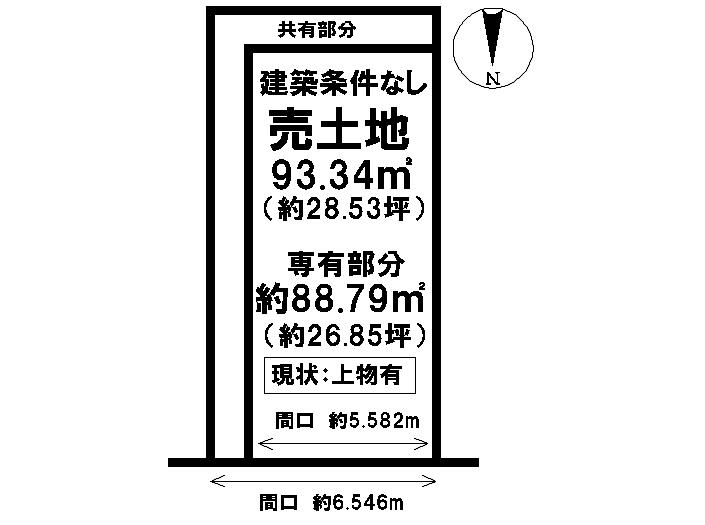 Compartment figure. Land price 30 million yen, Land area 88.79 sq m
