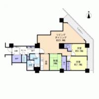 Floor plan. 3LDK + S (storeroom), Price 18.9 million yen, Footprint 107.75 sq m , Balcony area 20.08 sq m east-facing room 2 rooms and Yadagawa from living that is the view is a feature of the room. So we have spacious, Please take a look.