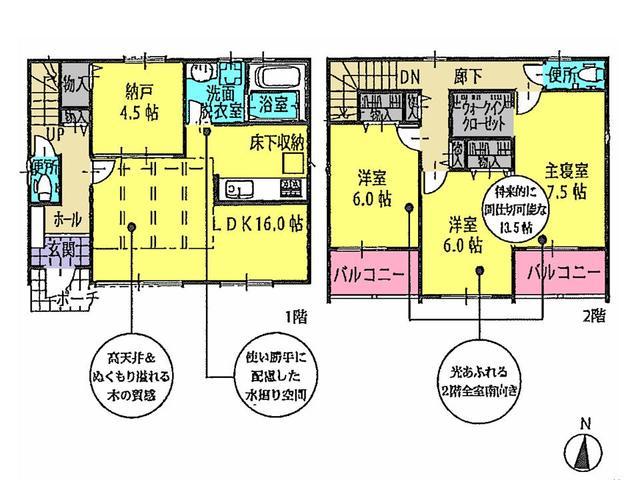 Floor plan. 29,900,000 yen, 2LDK+S, Land area 128.03 sq m , Building area 99.78 sq m floor plan