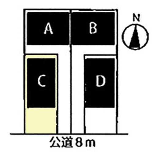 Compartment figure. 32,900,000 yen, 4LDK, Land area 100 sq m , Building area 99.78 sq m front road spacious! 
