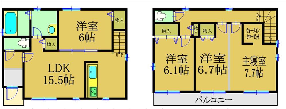 Floor plan. (B Building), Price 29,900,000 yen, 4LDK, Land area 128.03 sq m , Building area 99.78 sq m