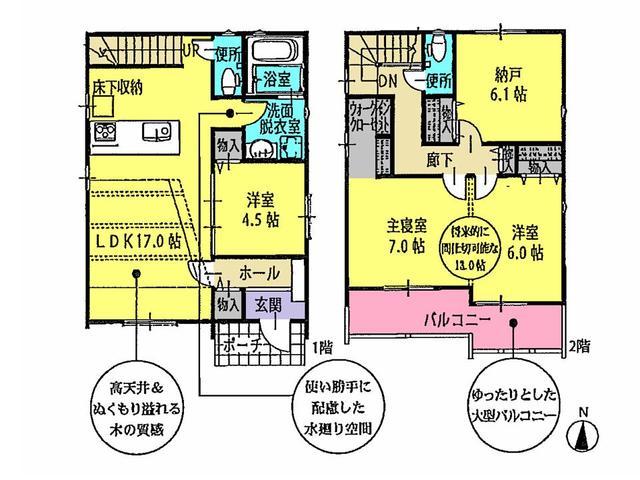Floor plan. 33,900,000 yen, 2LDK+S, Land area 126.38 sq m , Building area 99.79 sq m floor plan