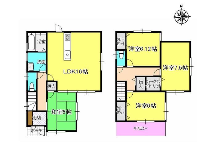 Floor plan. 33,800,000 yen, 4LDK, Land area 117.43 sq m , Building area 98.01 sq m floor plan