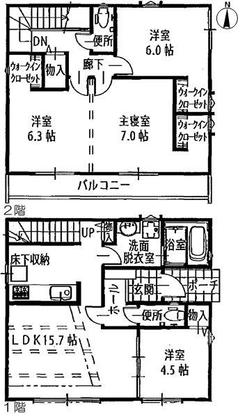 Floor plan. 25,900,000 yen, 4LDK, Land area 110 sq m , Building area 99.58 sq m