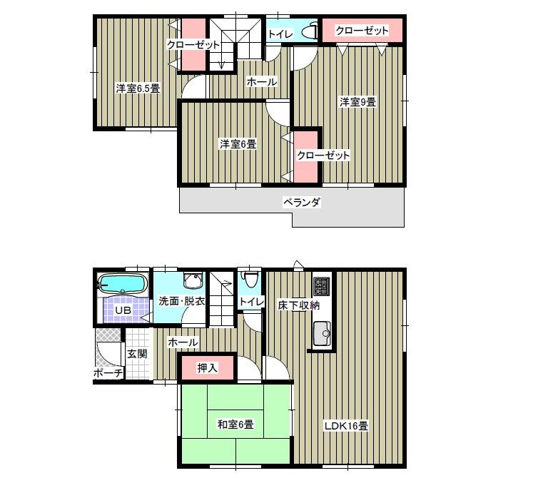 Compartment figure. (1 Building), Price 28.8 million yen, 4LDK, Land area 139.82 sq m , Building area 104.34 sq m