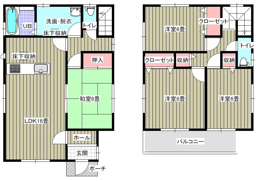 Compartment figure. (3 Building), Price 26,800,000 yen, 4LDK, Land area 144.63 sq m , Building area 102.68 sq m