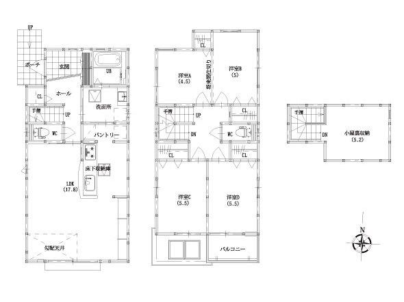 Floor plan. 31,900,000 yen, 4LDK, Land area 102.48 sq m , Building area 99.18 sq m floor plan