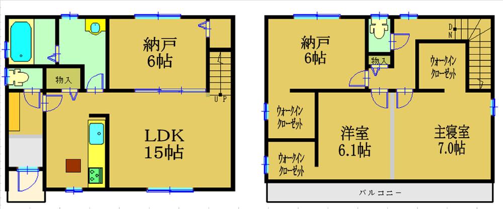 Floor plan. (F Building), Price 23,900,000 yen, 4LDK, Land area 123 sq m , Building area 99.37 sq m