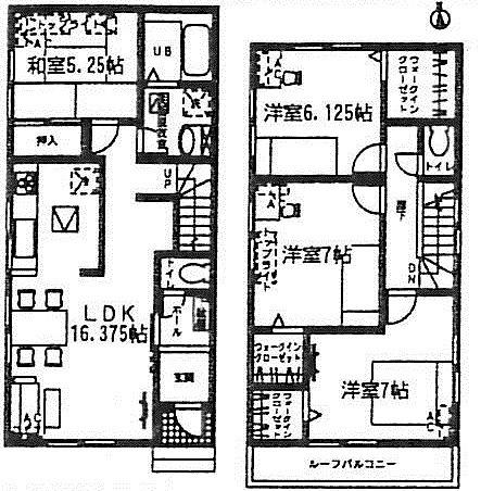 Floor plan. 29,800,000 yen, 4LDK, Land area 102.83 sq m , Building area 98.97 sq m
