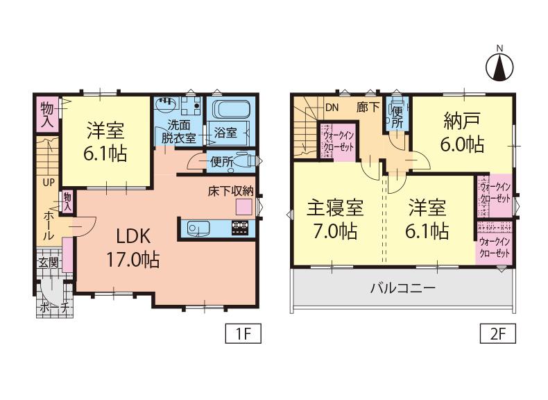 Floor plan. (A Building), Price 33,900,000 yen, 3LDK+S, Land area 147.94 sq m , Building area 99.58 sq m