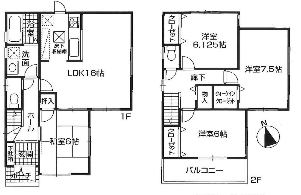 Floor plan. Price 33,800,000 yen, 4LDK, Land area 116.3 sq m , Building area 98.01 sq m