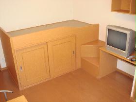 Living and room. With storage bed type