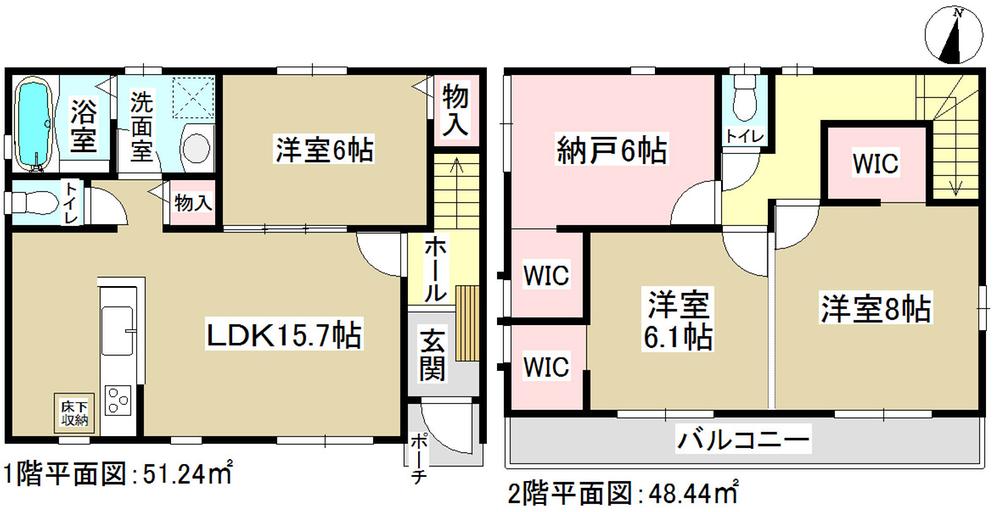 Floor plan. (A Building), Price 30,900,000 yen, 3LDK+S, Land area 128.04 sq m , Building area 99.68 sq m