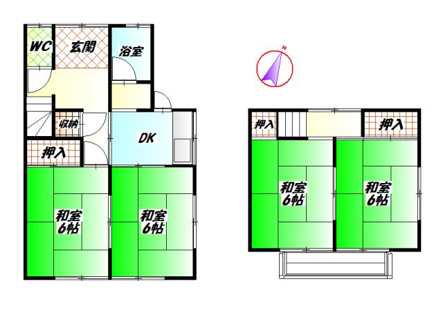 Floor plan. 9,980,000 yen, 4K, Land area 77.46 sq m , Building area 58.66 sq m local photo (November 21, 2013) Shooting