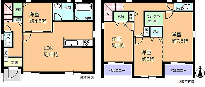 Floor plan. 23,900,000 yen, 4LDK, Land area 131.67 sq m , Building area 99.78 sq m