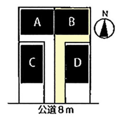 Compartment figure. 32,900,000 yen, 2LDK + 2S (storeroom), Land area 123.63 sq m , Building area 99.68 sq m front road spacious! 