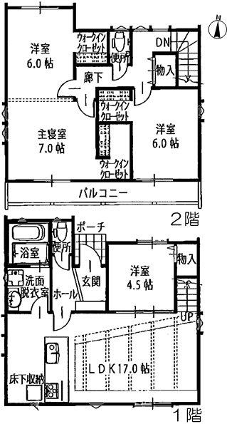 Floor plan. (A Building), Price 35,900,000 yen, 4LDK, Land area 120 sq m , Building area 98.75 sq m