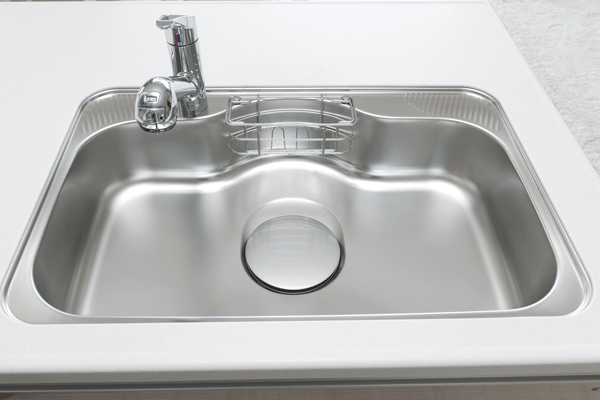 Kitchen.  [Wide type silent sink] Wide sink washable well as large pot easier. Equipped with a damping material on the back side, It is silent type to suppress such as water splashing sound (same specifications)