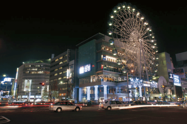 Surrounding environment. Subway Meijo Line "Sakae" Station