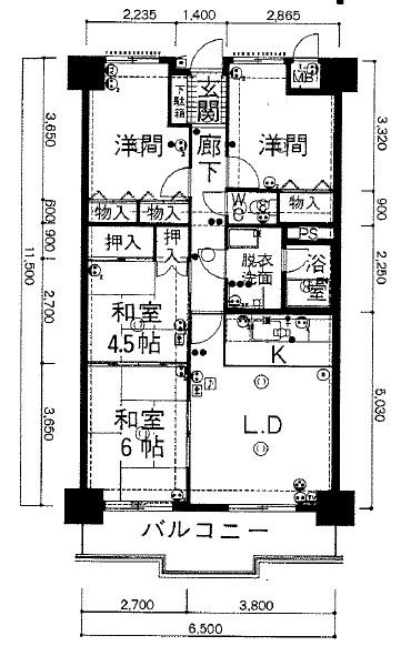 Floor plan. 4LDK, Price 13.8 million yen, Occupied area 74.33 sq m , Balcony area 9.37 sq m