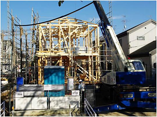 Construction ・ Construction method ・ specification. It will constitute a major member in the engineering Wood. The engineering Wood bending by to parallel the fiber direction dried plate was sawn it is also referred to as laminated wood in the factory ・ This deviation is less material.