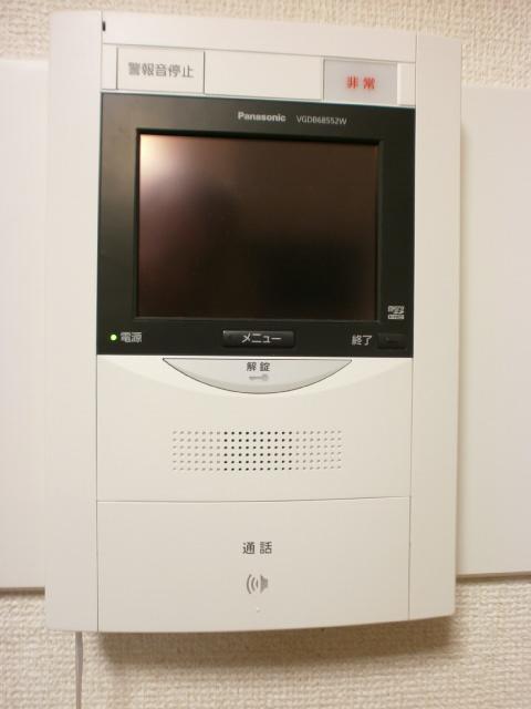 Security equipment. Monitor with auto-lock system of the peace of mind