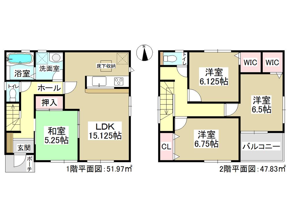 Floor plan. All four buildings