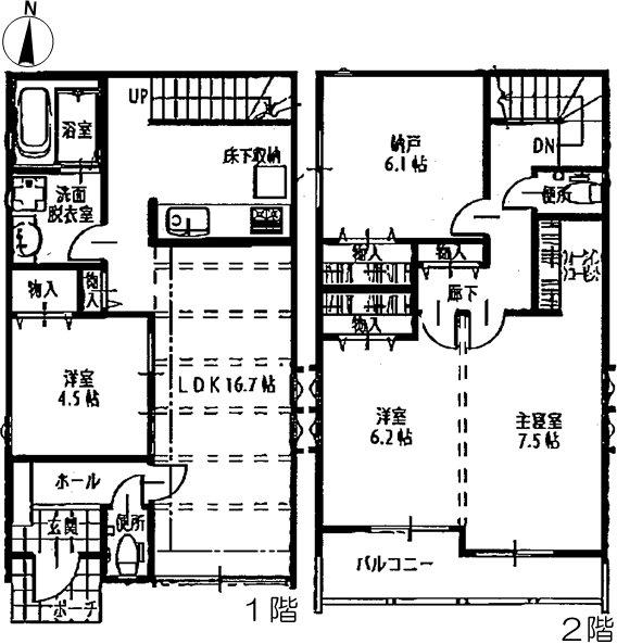 Floor plan. 24,900,000 yen, 4LDK, Land area 100 sq m , Building area 99.78 sq m